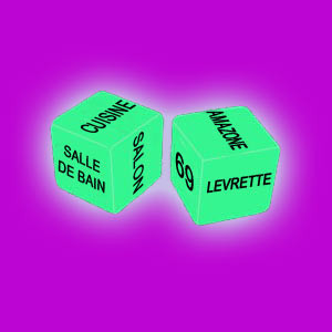 Vente Dés érotiques phosphorescents KAMASUTRA