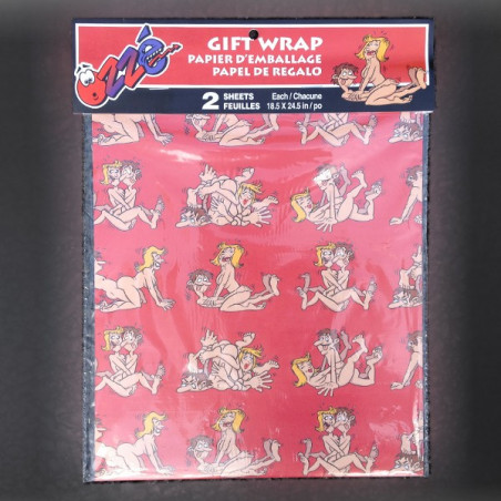 Papier cadeau Positions sexuelles