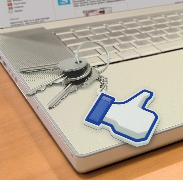 Porte-clés main j'aime facebook