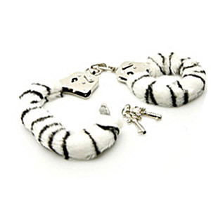 Vente Menottes fourrure Zèbre