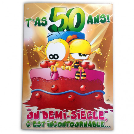 Carte GIGA Géante 50 ans anniversaire