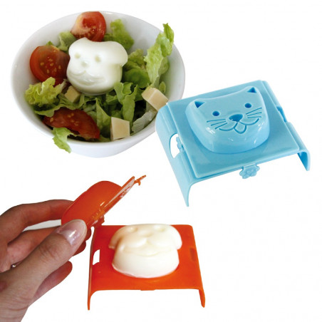 Duo moules à oeufs durs animaux