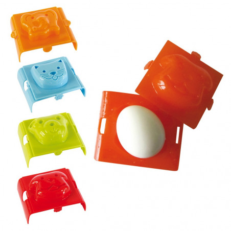 Duo moules à oeufs durs animaux