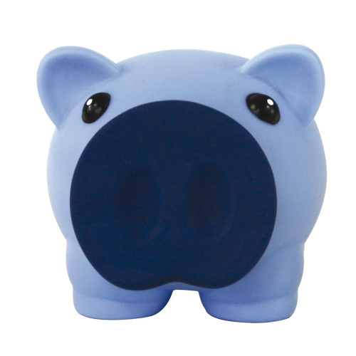 Tirelire, coffret de 6 petites 'tirelires cochon' bleues et peintes, sont  réutilisables