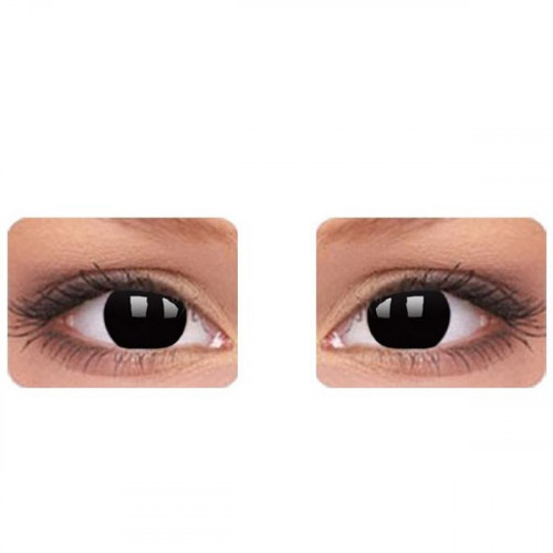 Lentille de contact oeil blackout