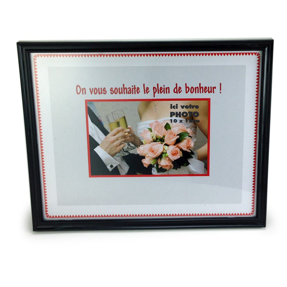 Cadre photo personnalisable Mariage