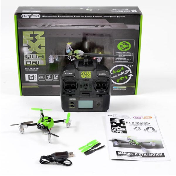 Micro drône radiocommandé EZ-X Quadri 6 axes