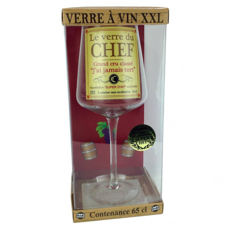 Verre à vin géant du Chef