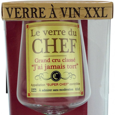 Verre à vin géant du Chef