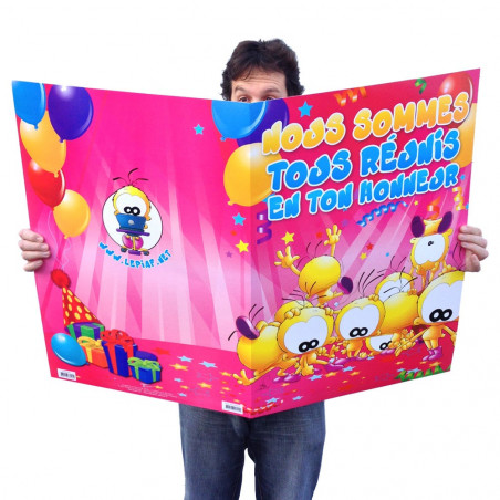 Carte GIGA Géante Anniversaire