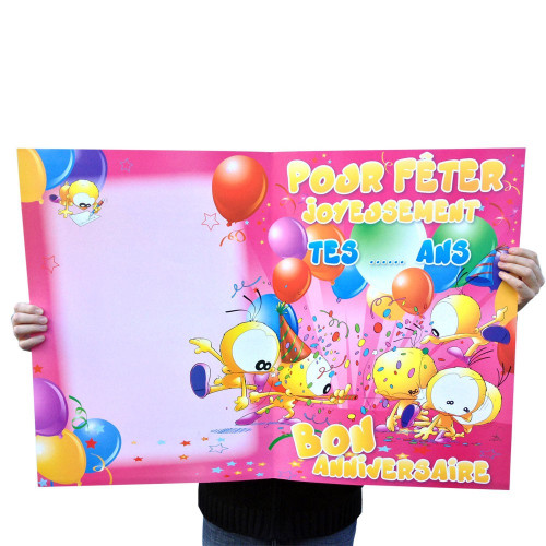 Carte GIGA Géante Anniversaire