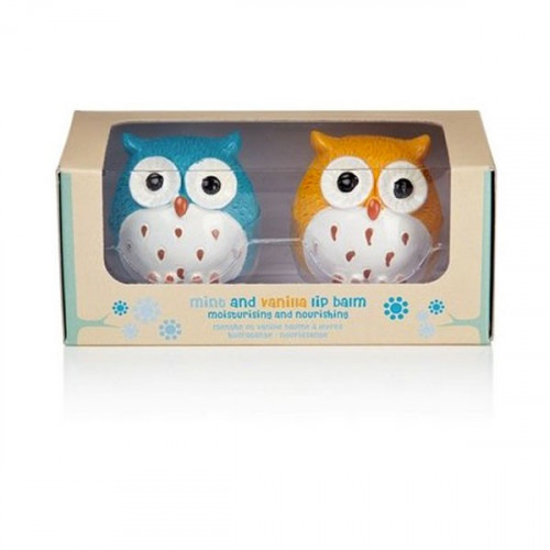 Duo baume à lèvres Chouette menthe et vanille