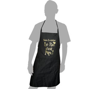 Vente Tablier "Dans la cuisine, le roi c'est Papa !"