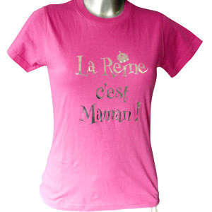 Vente T-Shirt "La reine c'est Maman !" taille 1