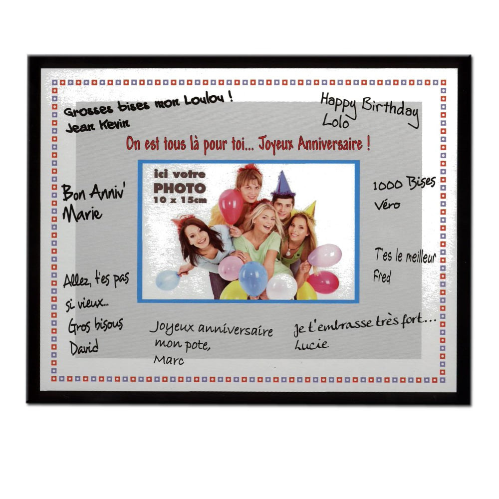 Cadre photo personnalisable Anniversaire - 8,95
