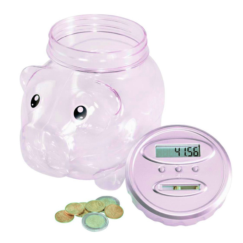 Tirelire cochon compteur digital