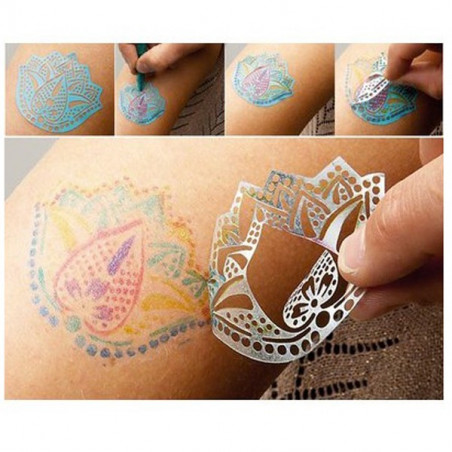 Kit stylos tatouages pailletés