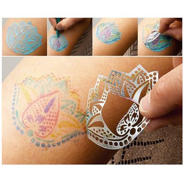 Kit stylos tatouages pailletés