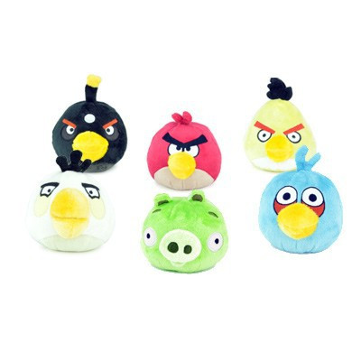 Angry birds Cochon Vert peluche sonore