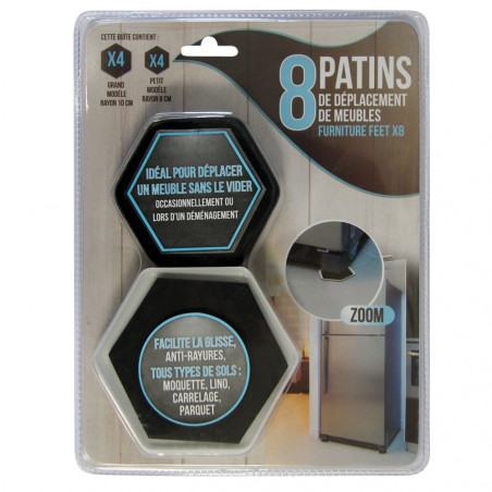Patins gliss tout pour meubles x8