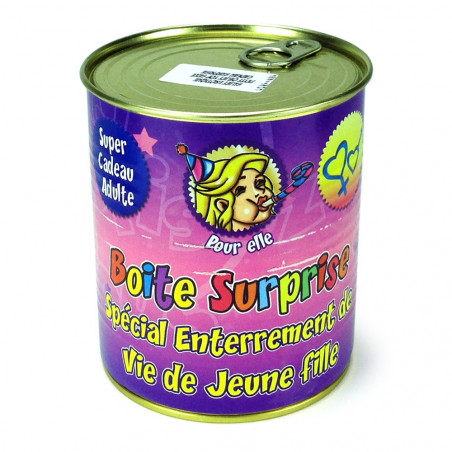 Boîte surprise enterrement vie de jeune fille