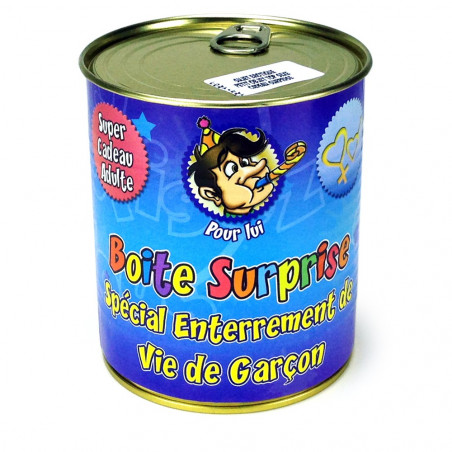 Boîte surprise enterrement vie de garçon