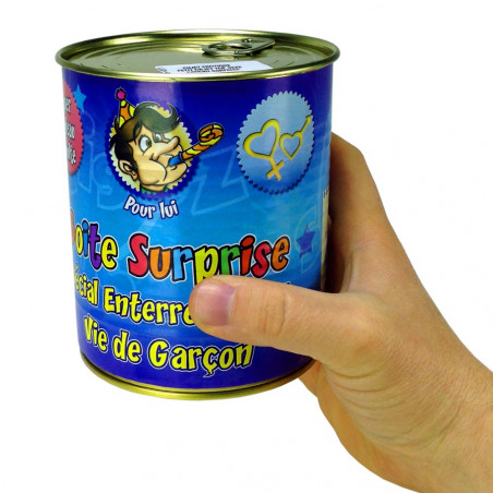 Boîte surprise enterrement vie de garçon