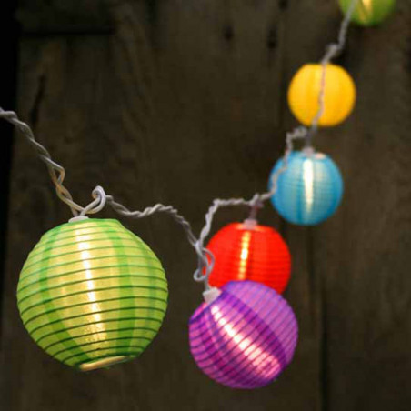 Guirlande de lampions festifs leds