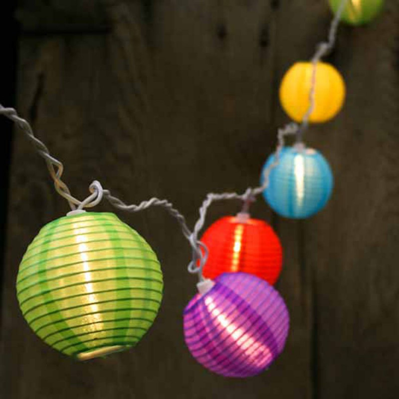 Guirlande de lampions festifs leds