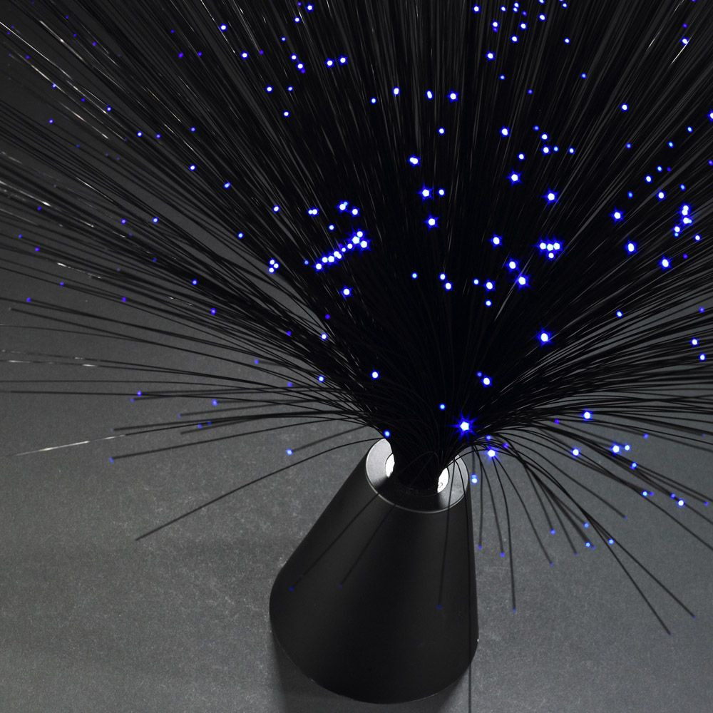 Lampe fibre optique noire "Black Magic"