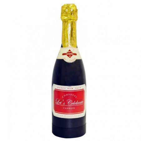 Bouteille de champagne à confettis