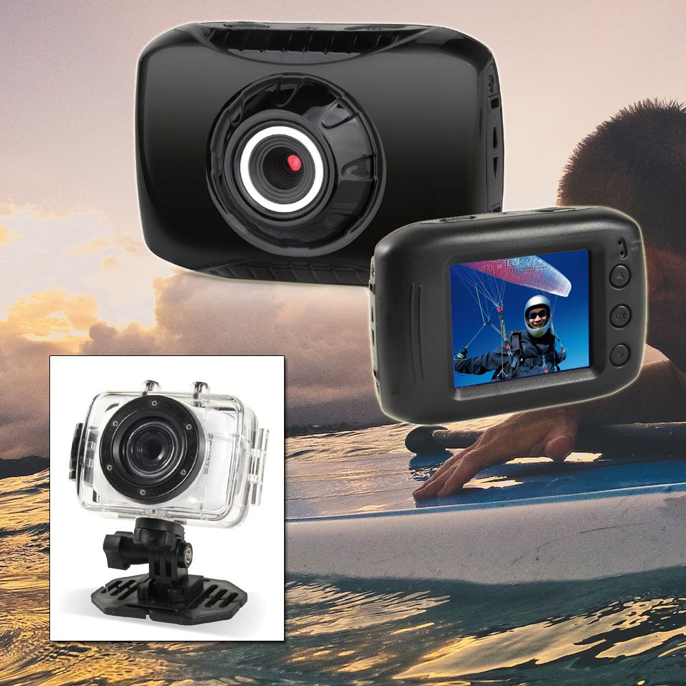 Caméra sport GENERIQUE Caméra d'action sous-marine 4K 20MP GA100 WOLFANG avec télécommande