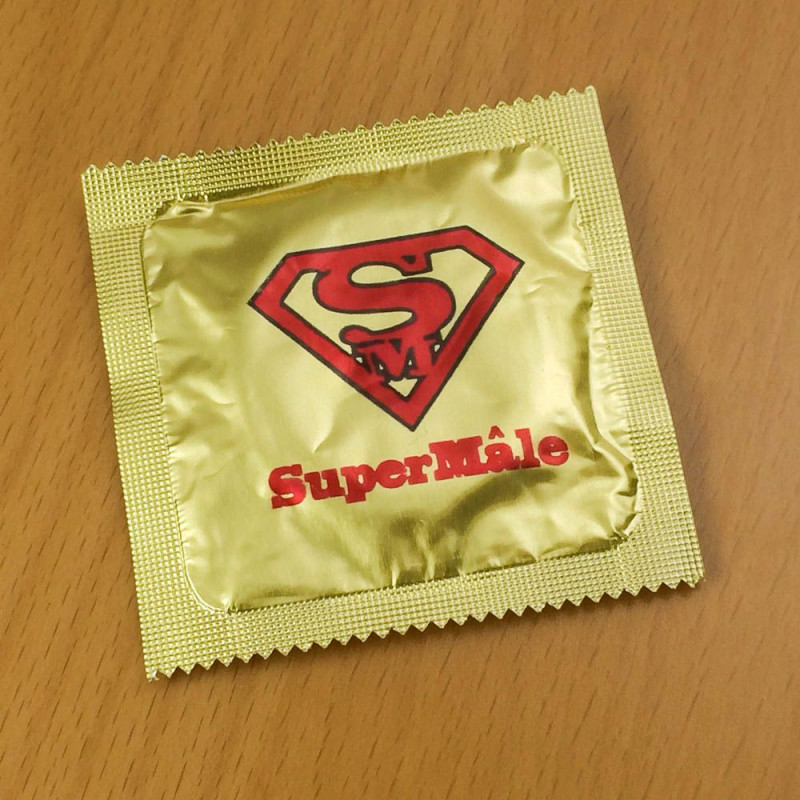 Préservatif humoristique SuperMâle