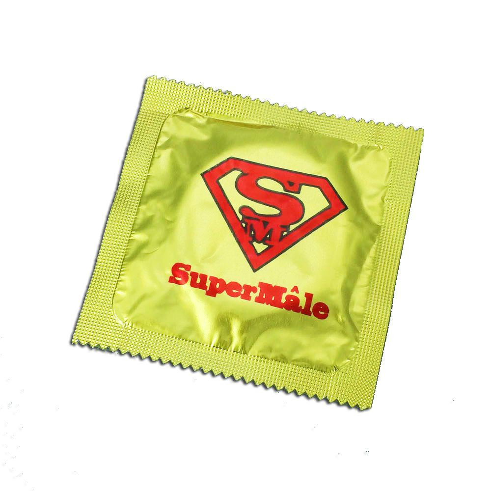 Préservatif humoristique SuperMâle