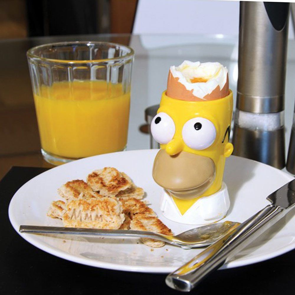 Kit coquetier tampon toast Simpsons