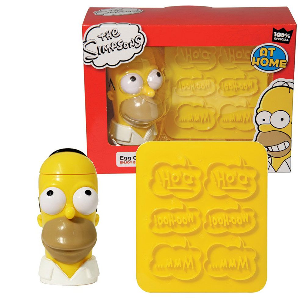 Kit coquetier tampon toast Simpsons