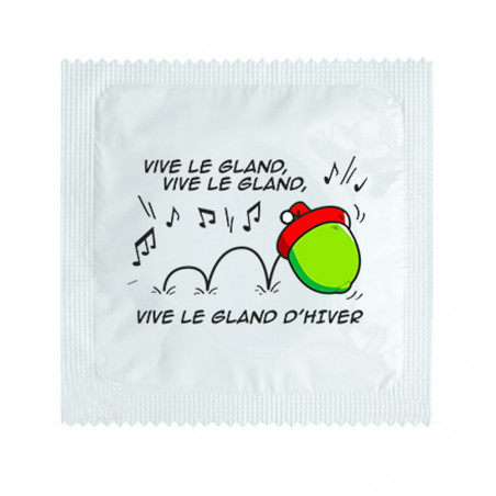 Préservatif humoristique Vive le gland d'hiver