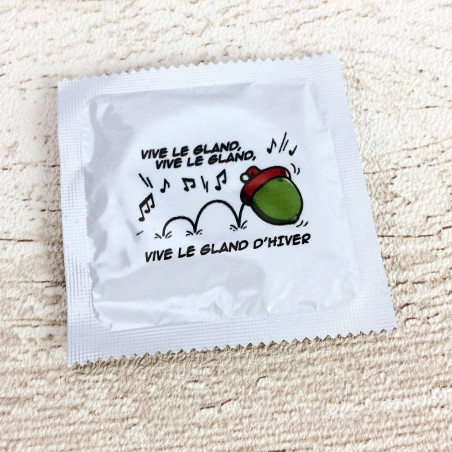 Préservatif humoristique Vive le gland d'hiver