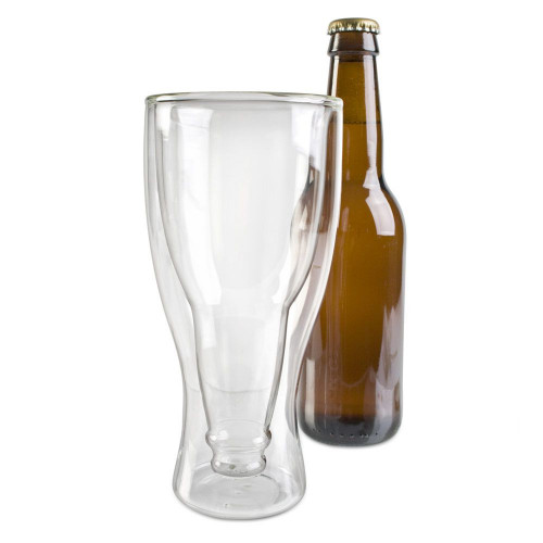 Paire de Verres Inversés Gravity – Verres à Bière Double Paroi 250 ml - Mycrazystuff