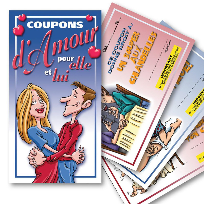 Coupons d'amour pour elle et lui