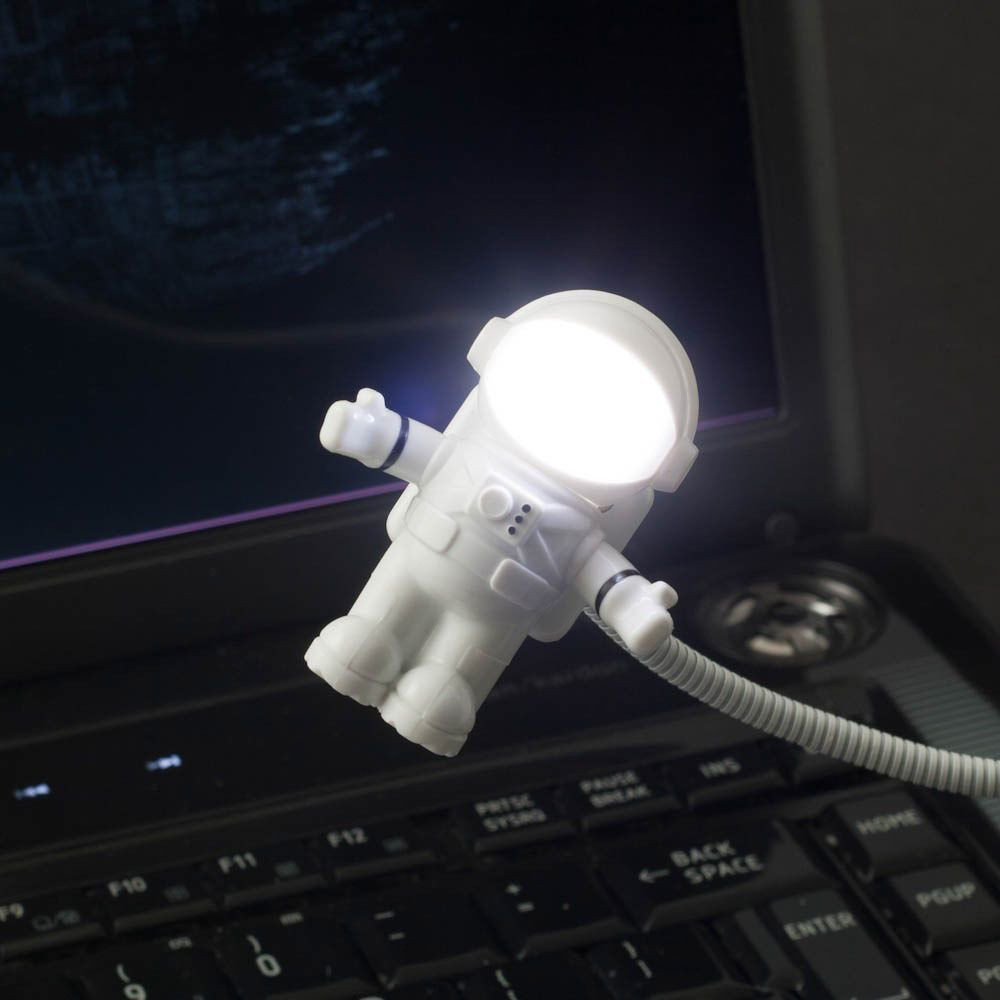 Mini Lampe Astronaute Flottante LED USB - Veilleuse Déco Aluminium