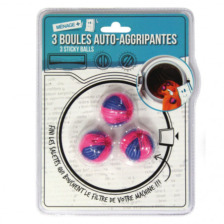 Boules de nettoyage anti-peluches