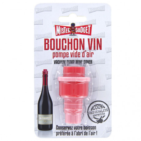 Bouchon à vin pompe vide d'air