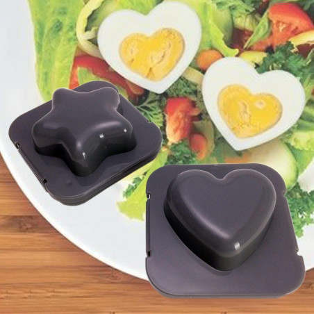 Moules à œufs cœur et étoile