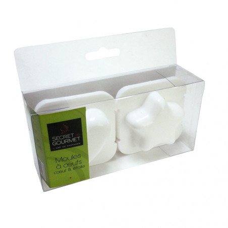 Moules à œufs cœur et étoile