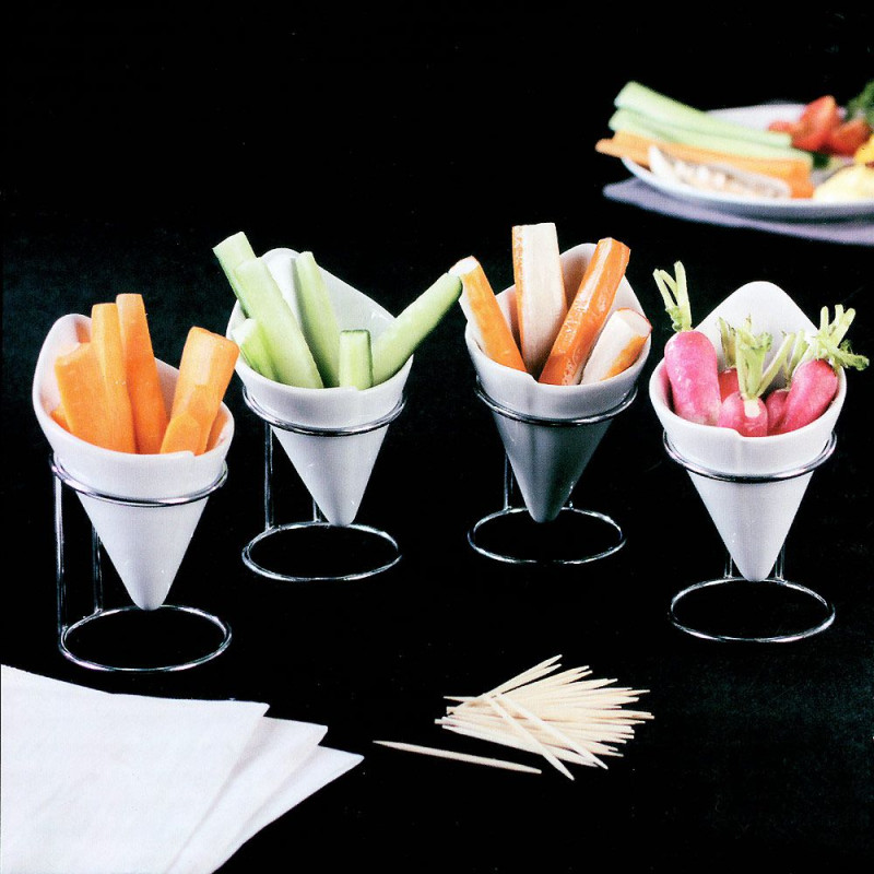 4 petits cornets de présentation