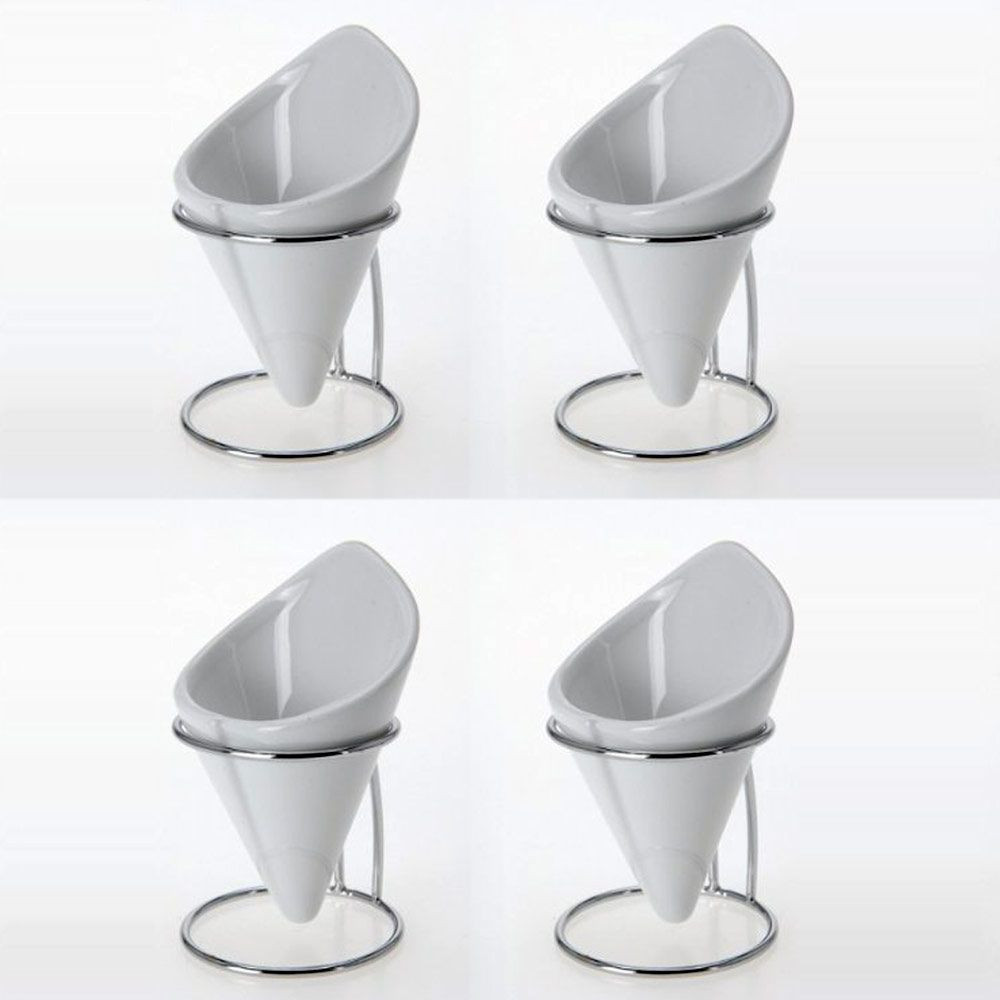 4 petits cornets de présentation