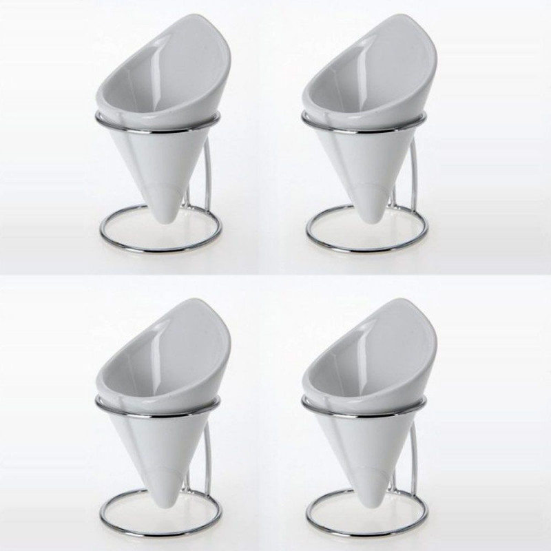 4 petits cornets de présentation