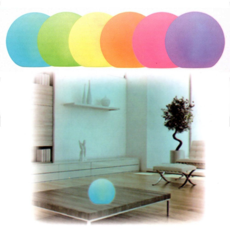 Boule lumineuse 18.5 cm LED multi-couleurs