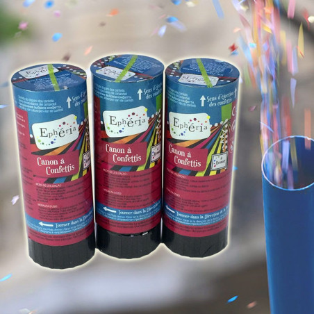 3 mini canons à confettis